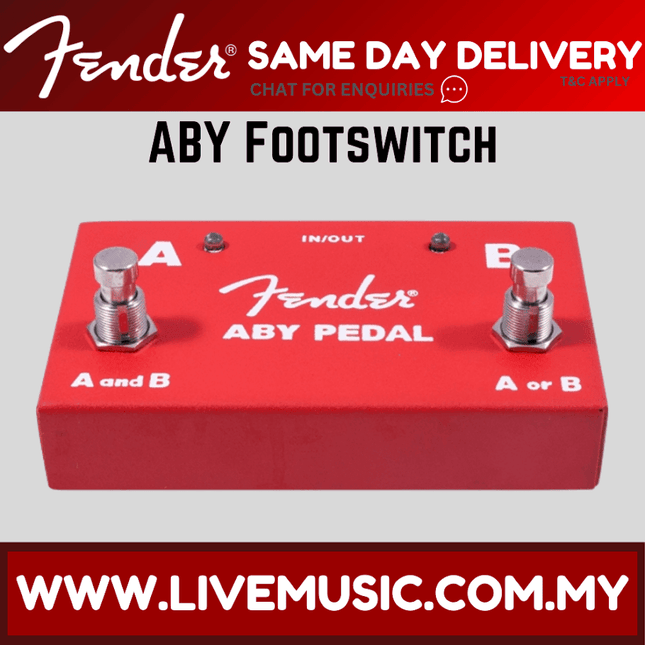 Fender Electric Guitar 2-Channel ABY Footswitch
