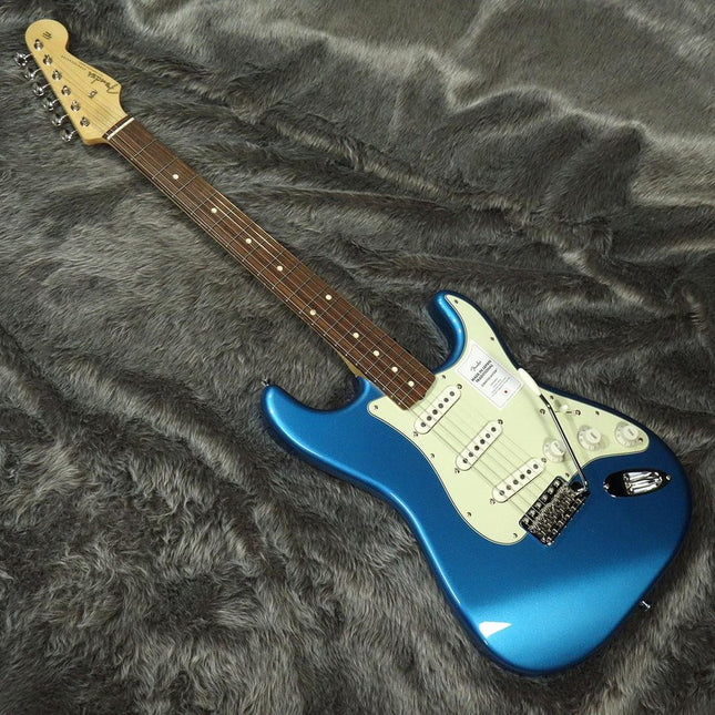 Fender Japan Traditional II 60s Stratocaster Electric Guitar, RW FB, Lake Placid Blue