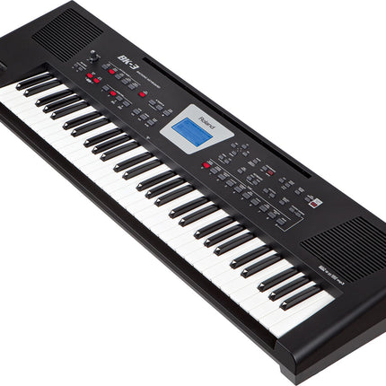 Roland BK-3 - 61 Keys Black Backing Keyboard with Note Stand and Adapter (BK3/BK 3)