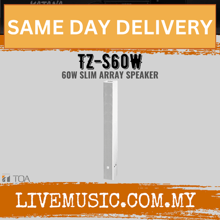 TOA Slim Line Array Speakers TZ-S60W 60W Slim Array Speaker ( TZS60W / TZ S60 )