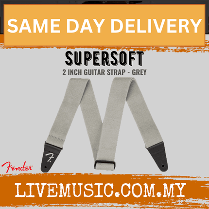 Fender Supersoft Guitar Strap - Grey