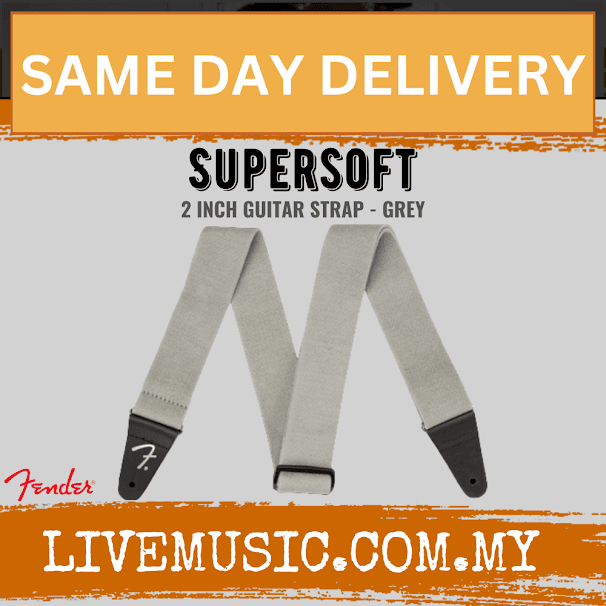 Fender Supersoft Guitar Strap - Grey