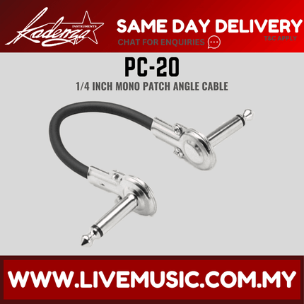 Kadenza PC-20 Chrome Patch Cable (PC20/PC 20)