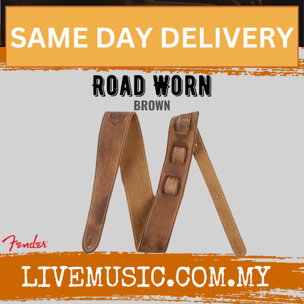 Fender Road Worn Guitar Strap, Brown