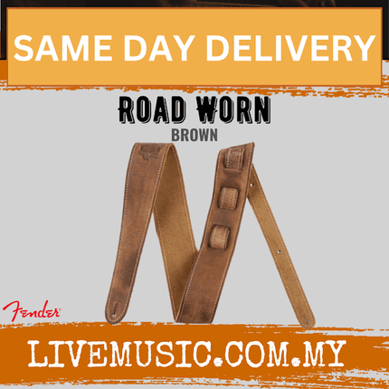 Fender Road Worn Guitar Strap, Brown