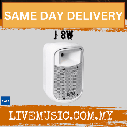 FBT J8 Passive 160Wrms Loud Speaker - Each / Pair - White ( J 8 / J-8 )