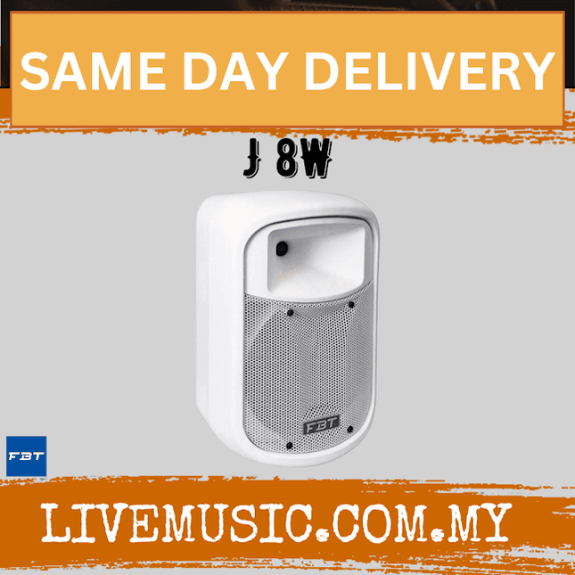 White FBT passive loud speaker with grille and front control panel
