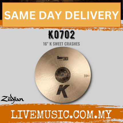 Zildjian 16" K Series Sweet Crash Cymbal (K0702)