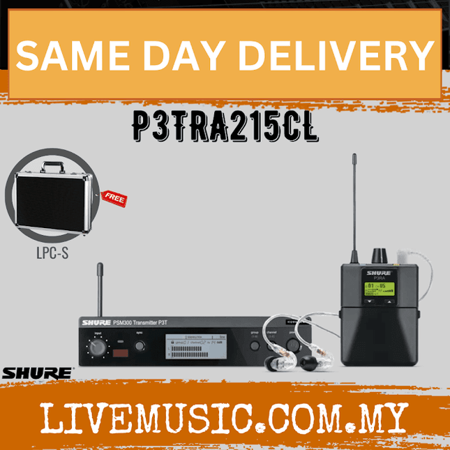 Shure P3TRA215CL Wireless In-ear Monitor System