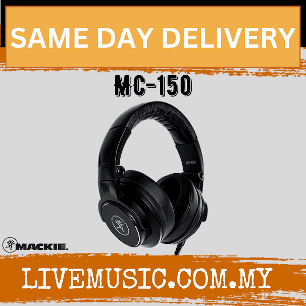 Mackie MC-150 Professional Closed-Back Headphones (MC150/MC 150)