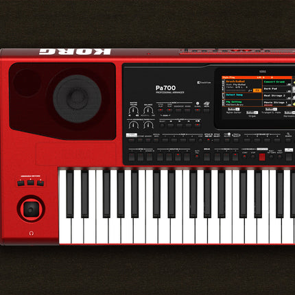 Korg Pa700 - 61 key Arranger Workstation with Free Adapter - Red (Pa-700)