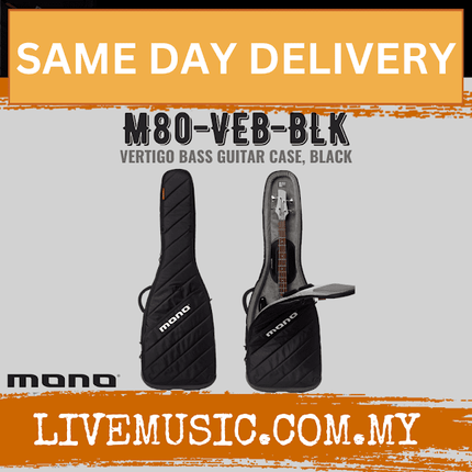 Mono M80-VEB-BLK Vertigo Bass Guitar Case - Black ( M80VEB M80 VEB )