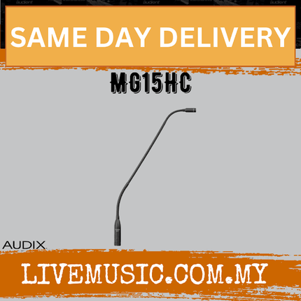 Audix MG15HC Hypercardioid Gooseneck Microphone (MG-15HC/MG 15HC)
