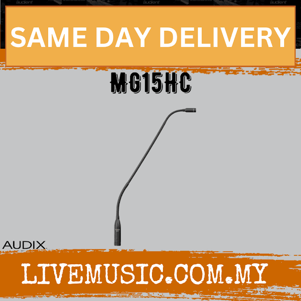 Audix MG15HC Hypercardioid Gooseneck Microphone (MG-15HC/MG 15HC)