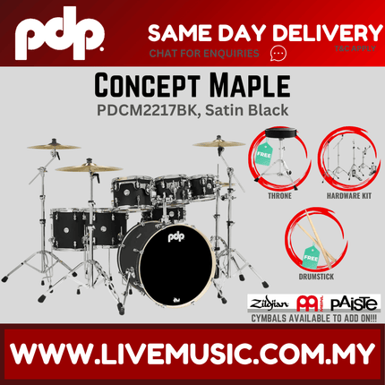 PDP by DW CM7 Concept Maple Shell Pack - 7-piece without Cymbals - (PDCM2217)