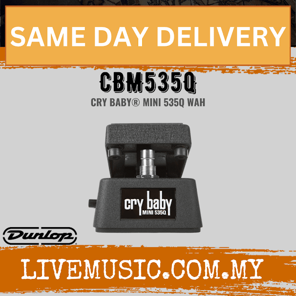 Jim Dunlop CBM535Q Cry Baby Mini 535Q Wah Pedal (CBM-535Q / CBM 535Q)