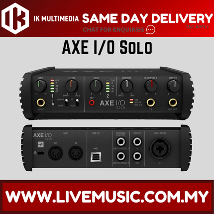 IK Multimedia AXE I/O Solo 2x3 USB Guitar Audio Interface