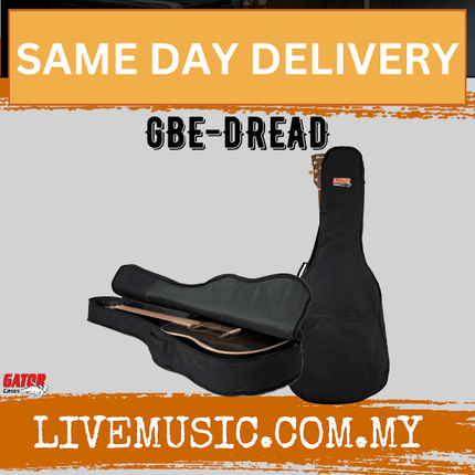 Gator GBE-DREAD Economy Gig Bag for Dreadnought Acoustic Guitar (GBEDREAD)