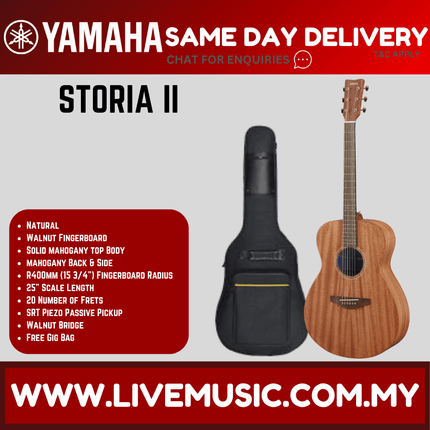 Yamaha Storia II Concert Acoustic Guitar - (STORIAII STORIA-II)