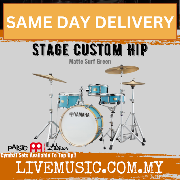 Yamaha Stage Custom Hip 4-Piece Shell Pack Acoustic Drum Set ( NO CYMBAL )