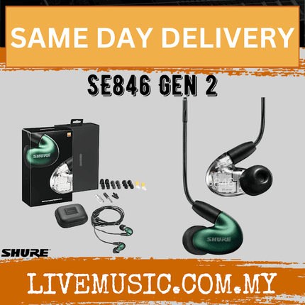 Shure SE846 Gen 2 Sound Isolating Earphones - Jade