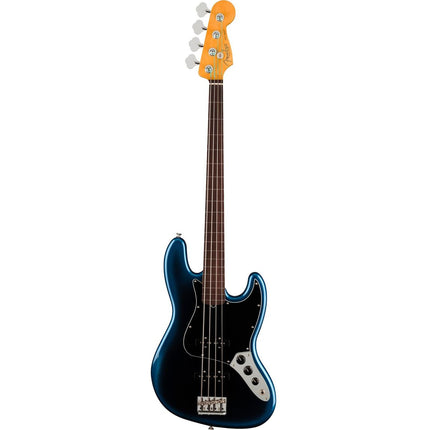Fender American Professional II Fretless Jazz Bass Electric Guitar, Rosewood Fretboard - Dark Night