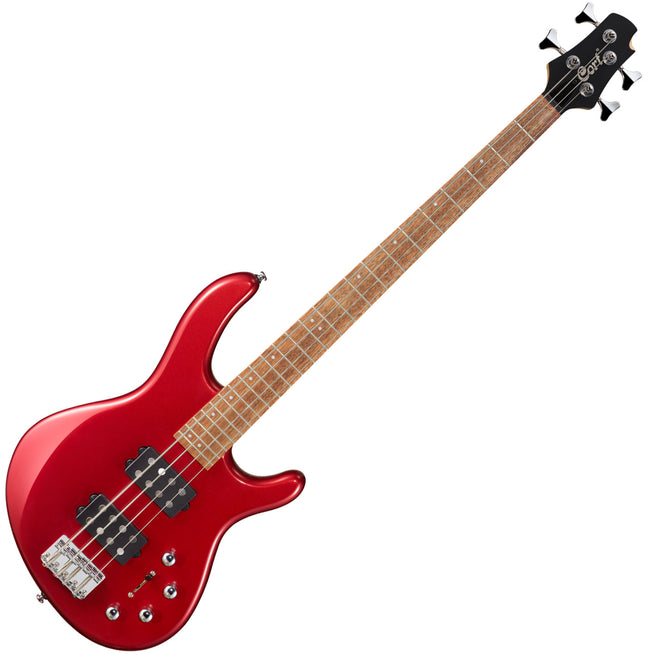 Cort Action HH4 Electric Bass Guitar Jatoba Fretboard with Bag - Blood Red Metallic (Action-HH4/ActionHH4)