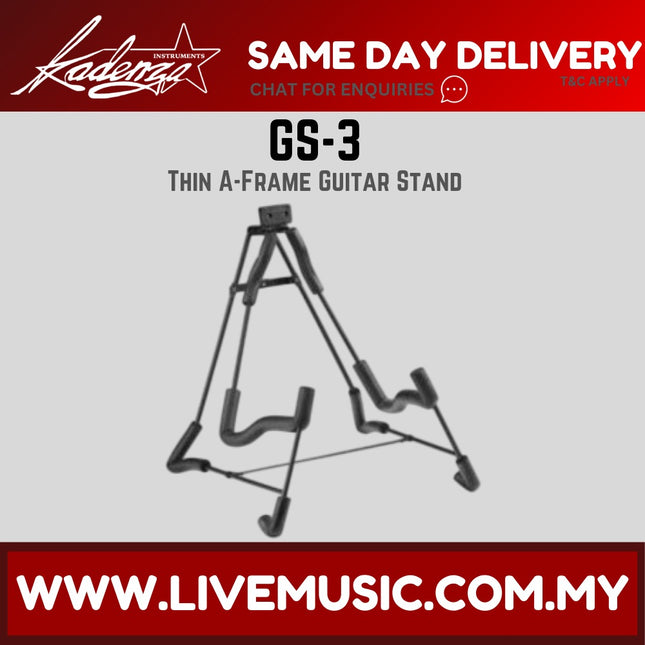 Kadenza GS-2 GS-3 A Guitar Stand for Acoustic, Electric, Classical and Bass Guitar ( GS2 GS3 )