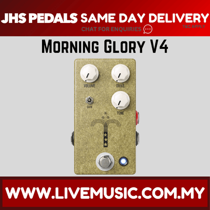 JHS Morning Glory V4 Transparent Overdrive Guitar Effects Pedal