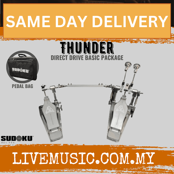Sudoku Thunder Twin Drum Pedal Direct Drive