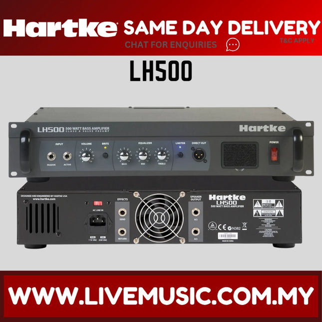 Hartke LH500 - Bass Guitar Amplifier Head (LH-500)