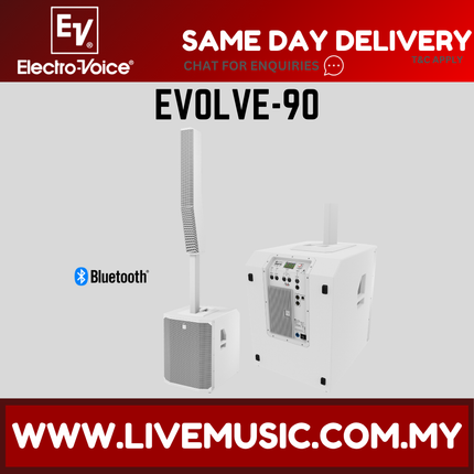 EV Electro-Voice EVOLVE-90 Portable Column Speaker - White ( EVOLVE 90 EVOLVE90 )