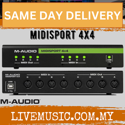 M-Audio MIDISPORT 4X4 Anniversary Edition - 4-in/4-out USB MIDI Interface