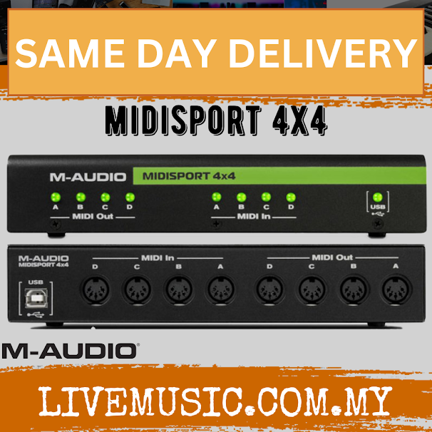 M-Audio MIDISPORT 4X4 Anniversary Edition - 4-in/4-out USB MIDI Interface