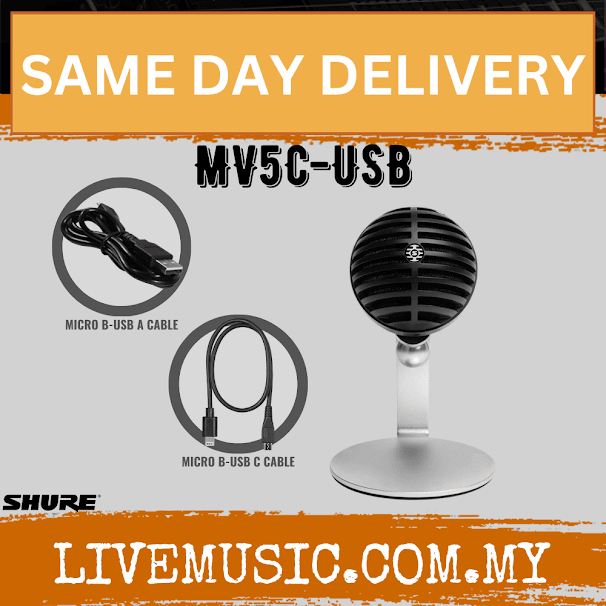Shure MV5C-USB Home Office Microphone, Conferencing Microphone (MV5CUSB MV5C USB)