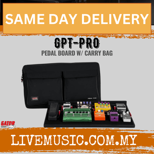 Gator GPT-PRO 16x30 Pro Size Pedalboard with Carry Bag (GPTPRO/GPT PRO)