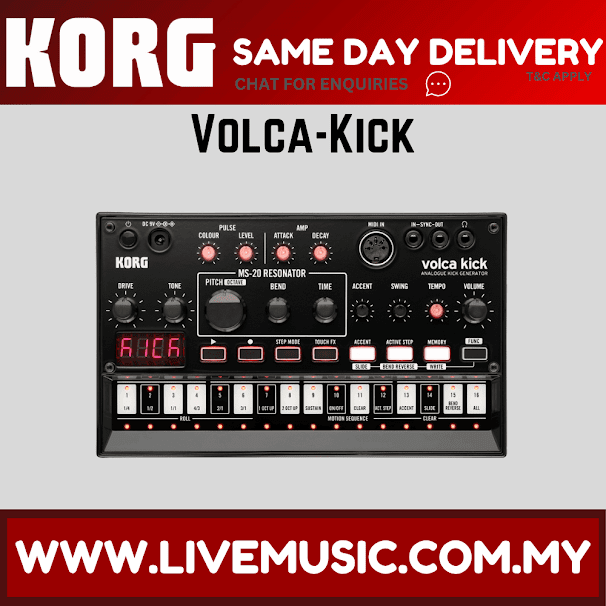 Korg Volca Kick Analog Bass Kick Generator (VolcaKick/Volca-Kick)