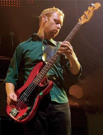 Fender Artist Nate Mendel Precision Bass, Rosewood Neck with Gig Bag - Candy Apple Red