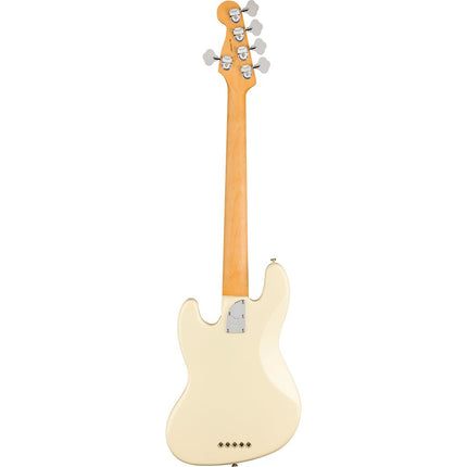 Fender American Professional II 5-String Jazz Bass Electric Guitar, RW FB, Olympic White