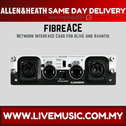 Allen & Heath Fiberace M-DL-GOPT-AX Dlive Audio Networking Card ( M DL GOPT AX / MDLGOPTAX )