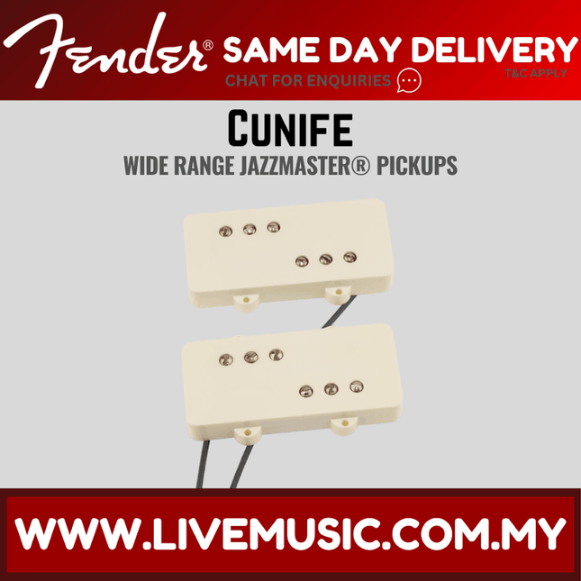 Fender CuNiFe Wide Range Jazzmaster Pickup Set, Set of 2