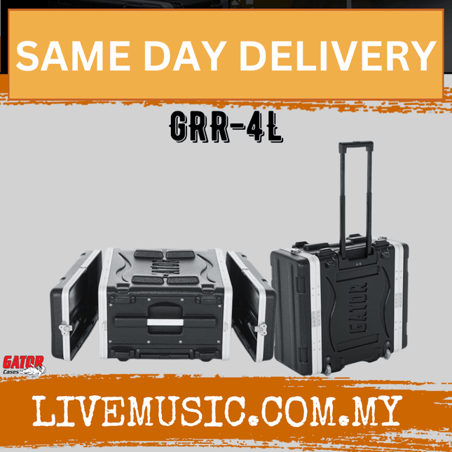 Gator GRR-4L 4U Audio Rolling Rack Case (GRR4L)