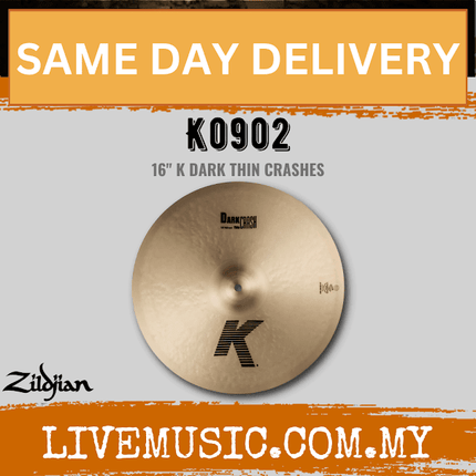 Zildjian 16" K Series Zildjian Dark Crash Cymbal (K0902)