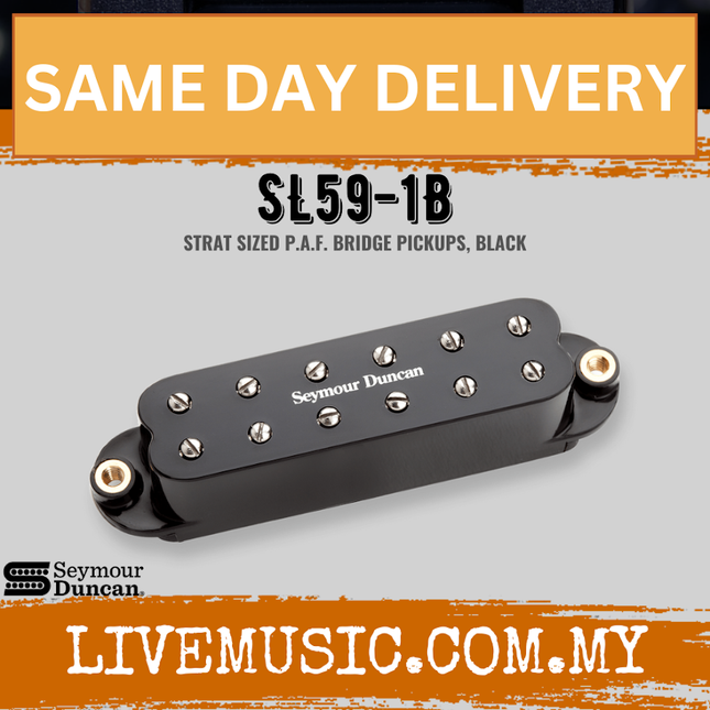 Seymour Duncan SL59-1B Little '59 Strat Bridge Pickup, Black (SL591B)