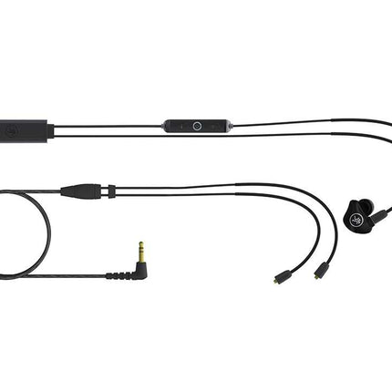 Mackie MP-120 BTA Single Dynamic Driver Professional In-Ear Monitors with Bluetooth Adapter (MP120/MP 120/MP120-BTA/MP120BTA)