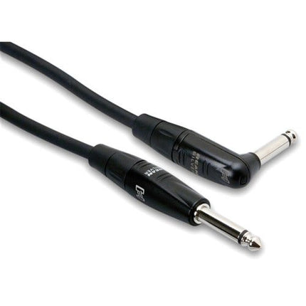 Hosa HGTR-015R Pro Guitar Cable, Straight to Angled, 15ft (HGTR015R/HGTR 015R)