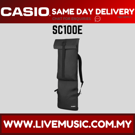 Casio SC100E 61 Keys Keyboard Carry Roll Top Padded Bag Backpack fir CT-S and LK-S Keyboard ( SC-100E SC 100E )