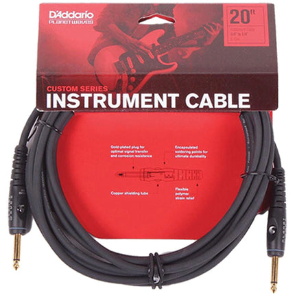 Planet Waves PWG20 Custom Series Instrument Cable, 20 feet (PW-G-20/PW G 20)
