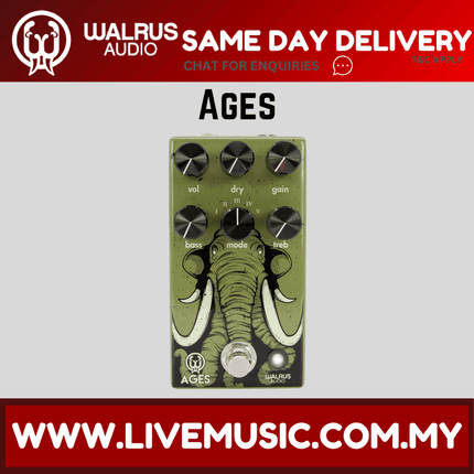 Walrus Audio Ages Overdrive Guitar Effects Pedal ( Ages )