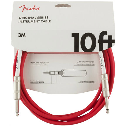 Fender Original Series Instrument Cable, 10ft - Fiesta Red
